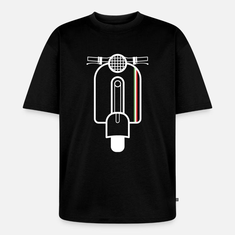 Roller Italien - Unisex Premium Oversized Bio T-Shirt - Schwarz