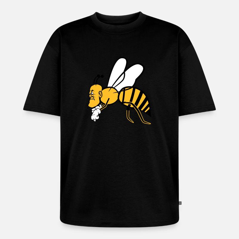 Flying-bee - T-shirt Premium bio oversize Unisexe - noir