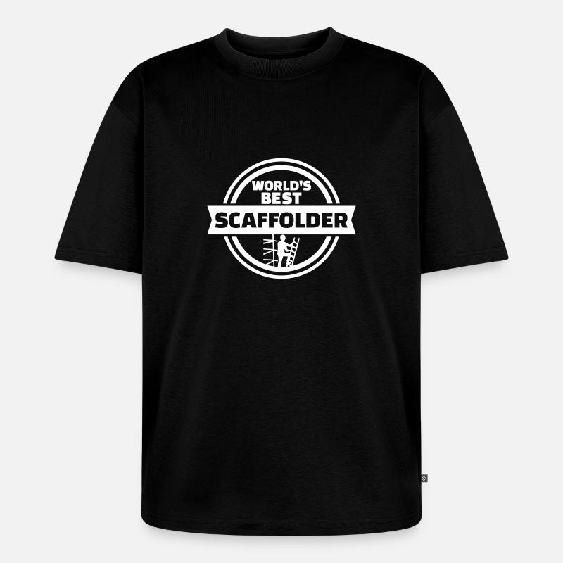 Gerüstbauer - Unisex Premium Oversized Bio T-Shirt - Schwarz