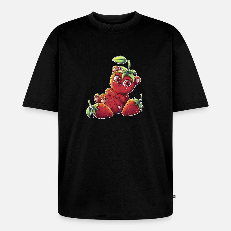 Erdbärchen - Unisex Premium Oversized Bio T-Shirt - Schwarz