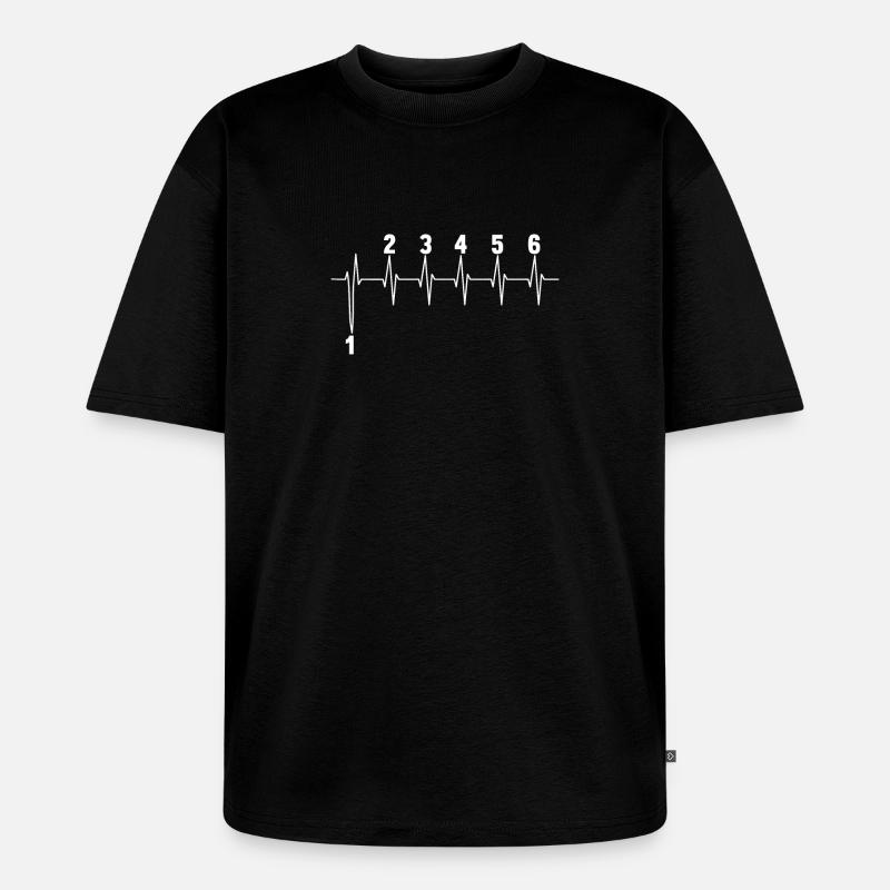 Motorcycle Speed - Unisex Premium Oversized Bio T-Shirt - Schwarz