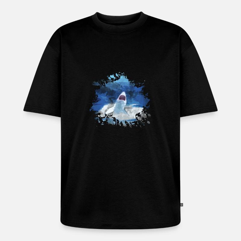 Hai - Unisex Premium Oversized Bio T-Shirt - Schwarz