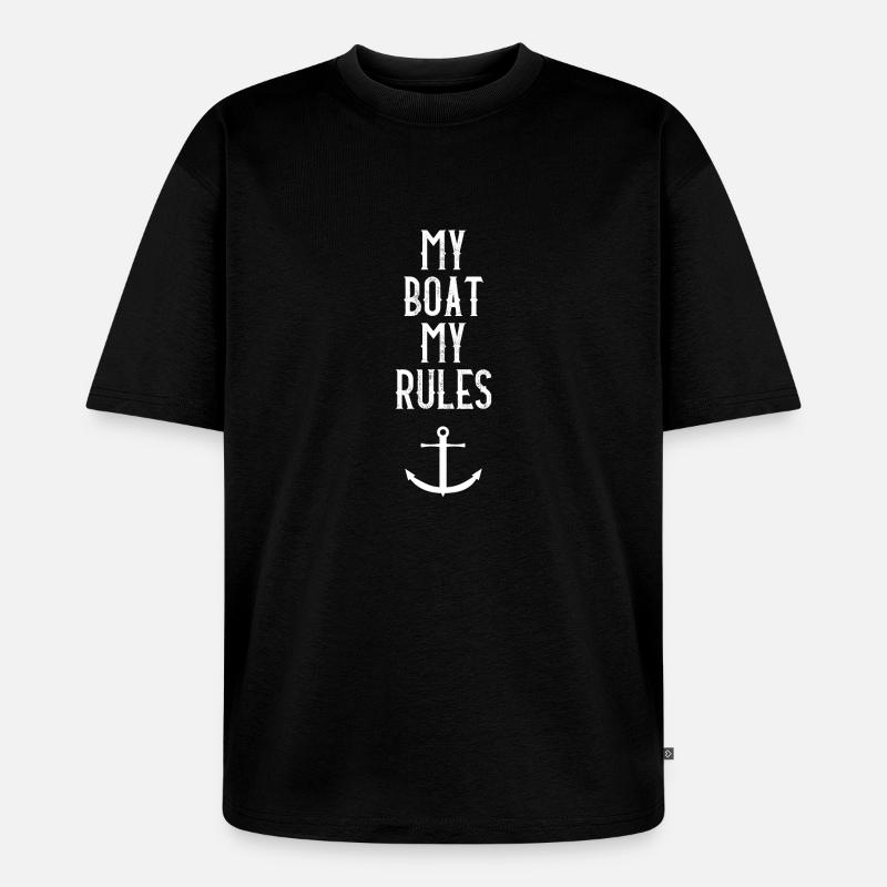 Boot - Unisex Premium Oversized Bio T-Shirt - Schwarz