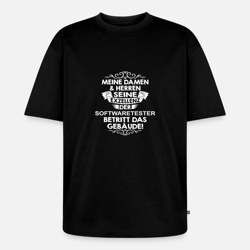 softwaretester - Unisex Premium Oversized Bio T-Shirt - Schwarz