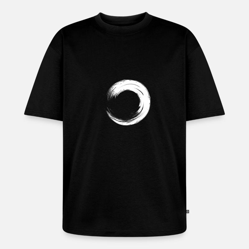 Kreis - Unisex Premium Oversized Bio T-Shirt - Schwarz