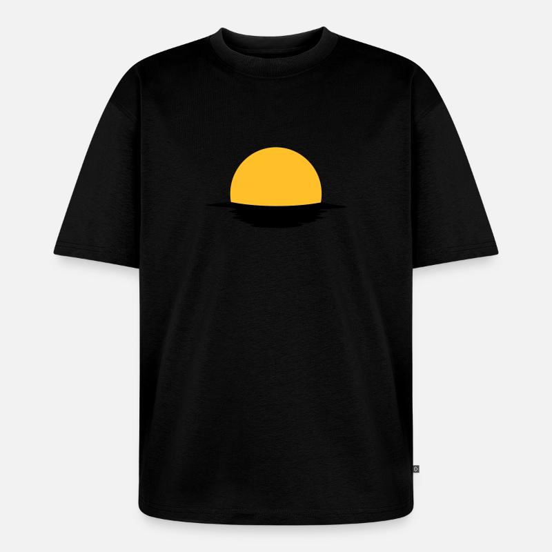 Sonne - Unisex Premium Oversized Bio T-Shirt - Schwarz