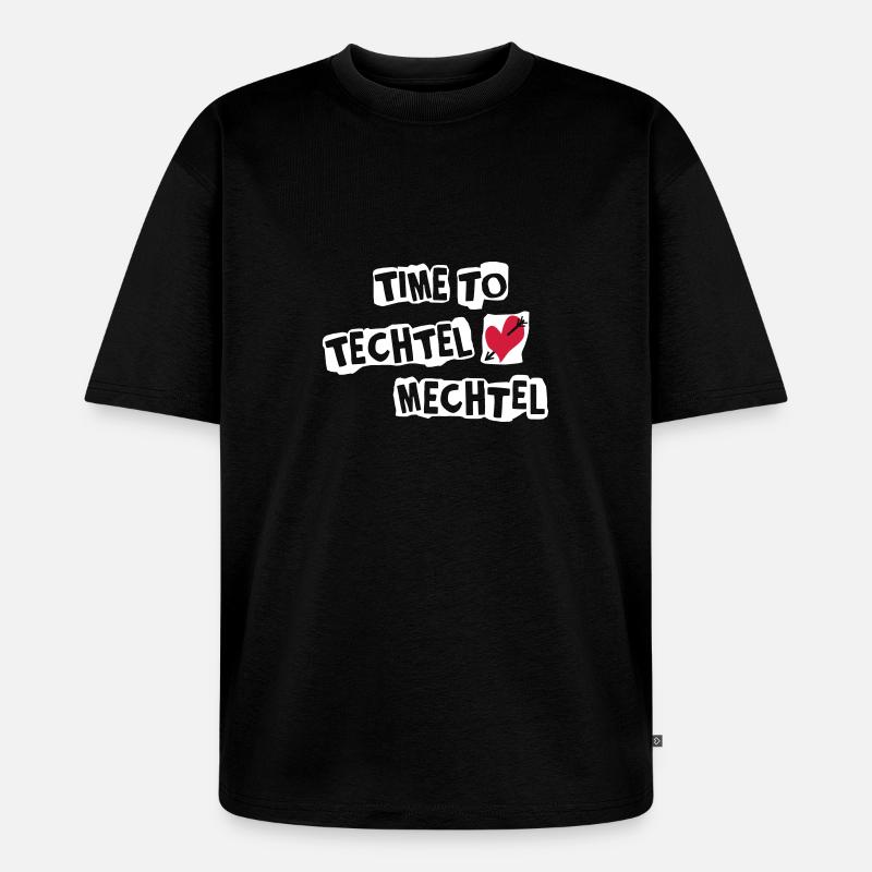 Le temps de jeter - T-shirt Premium bio oversize Unisexe - noir