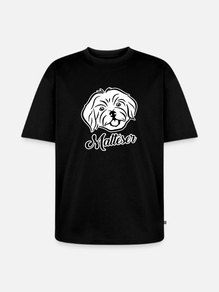 Malteser - Unisex Premium Oversized Bio T-Shirt - Schwarz