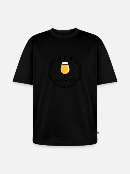Bund Deutscher Kampftrinker (3c) - Unisex Premium Oversized Bio T-Shirt - Schwarz