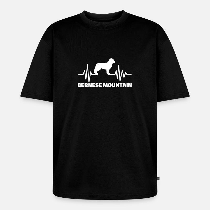 Bernese mountain - T-shirt Premium bio oversize Unisexe - noir