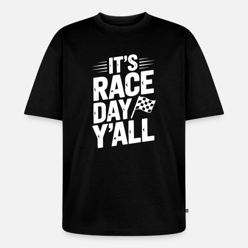 C’est le jour de la course - T-shirt Premium bio oversize Unisexe - noir
