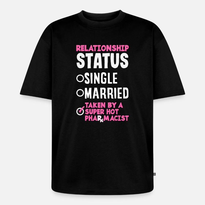 Apotheker Pharmazeutisch-technischer - Unisex Premium Oversized Bio T-Shirt - Schwarz