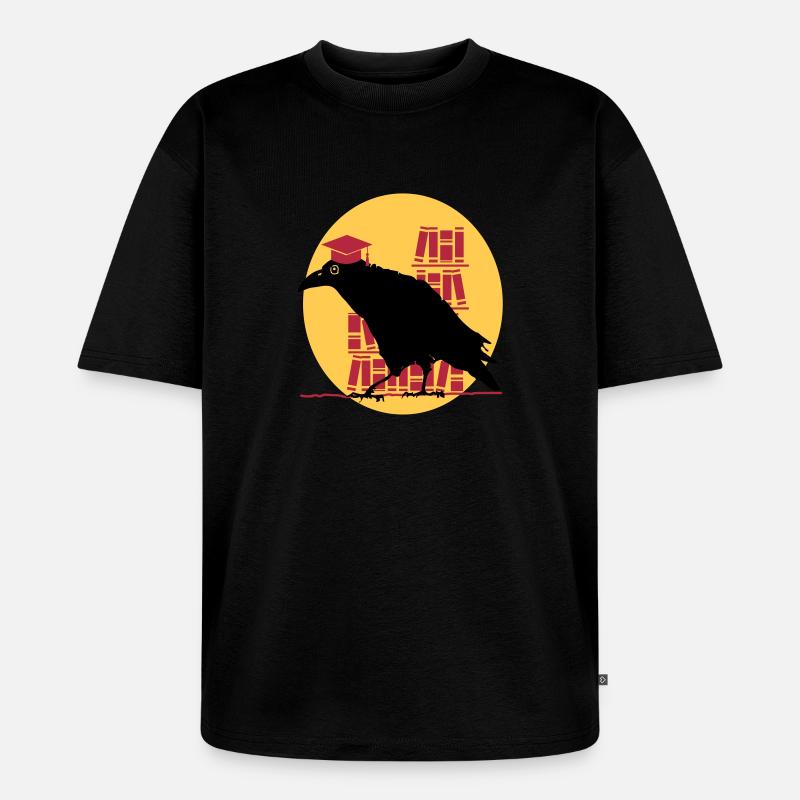 Dr. Crow - Unisex Premium Oversized Bio T-Shirt - Schwarz