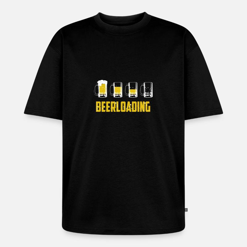 Beerloading - Unisex Premium Oversized Bio T-Shirt - Schwarz