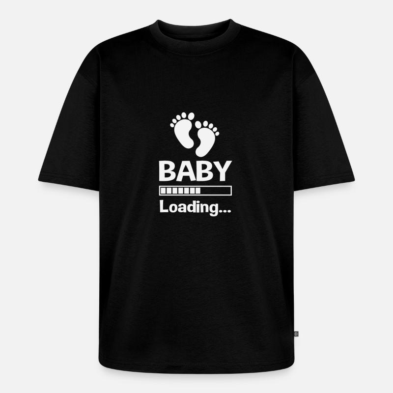Baby loading... - Unisex Premium Oversized Bio T-Shirt - Schwarz