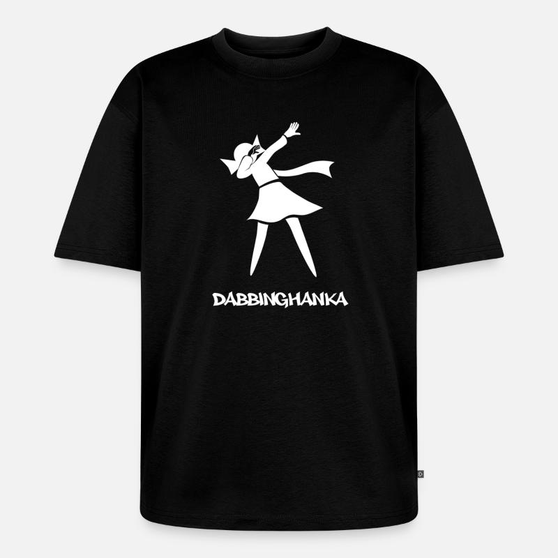 DABBING HANKA - Unisex Premium Oversized Bio T-Shirt - Schwarz