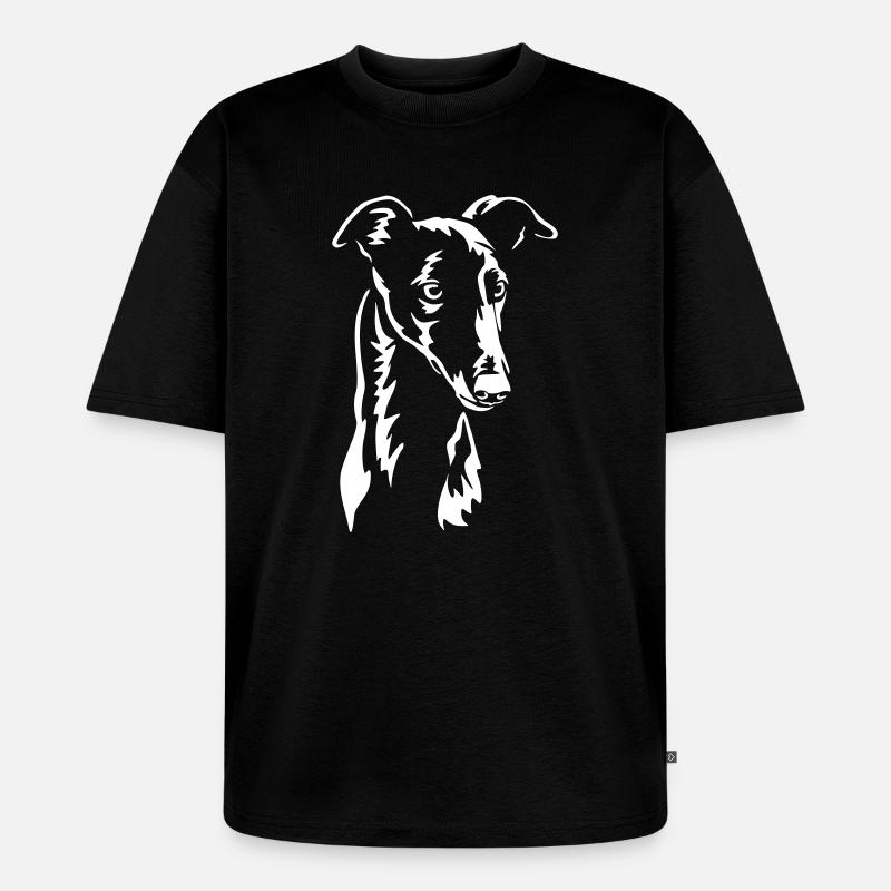 Greyhound "Black Edition" - Unisex Premium Oversized Bio T-Shirt - Schwarz