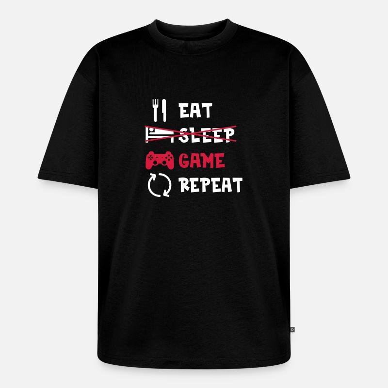 Gaming - Unisex Premium Oversized Bio T-Shirt - Schwarz