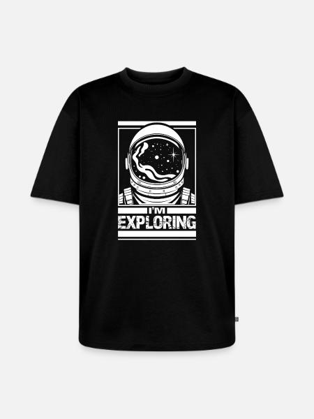 J’explore - T-shirt Premium bio oversize Unisexe - noir