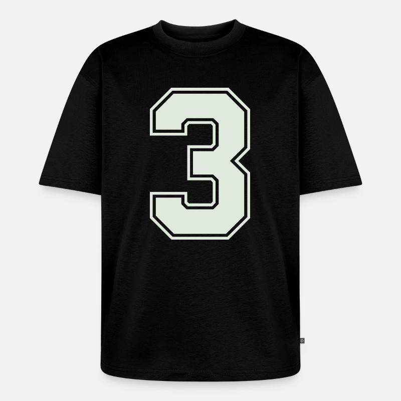 3 - Unisex Premium Oversized Bio T-Shirt - Schwarz