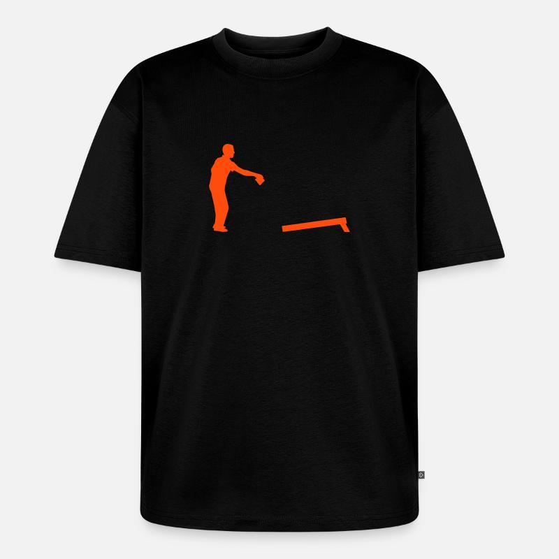 Cornhole - Unisex Premium Oversized Bio T-Shirt - Schwarz