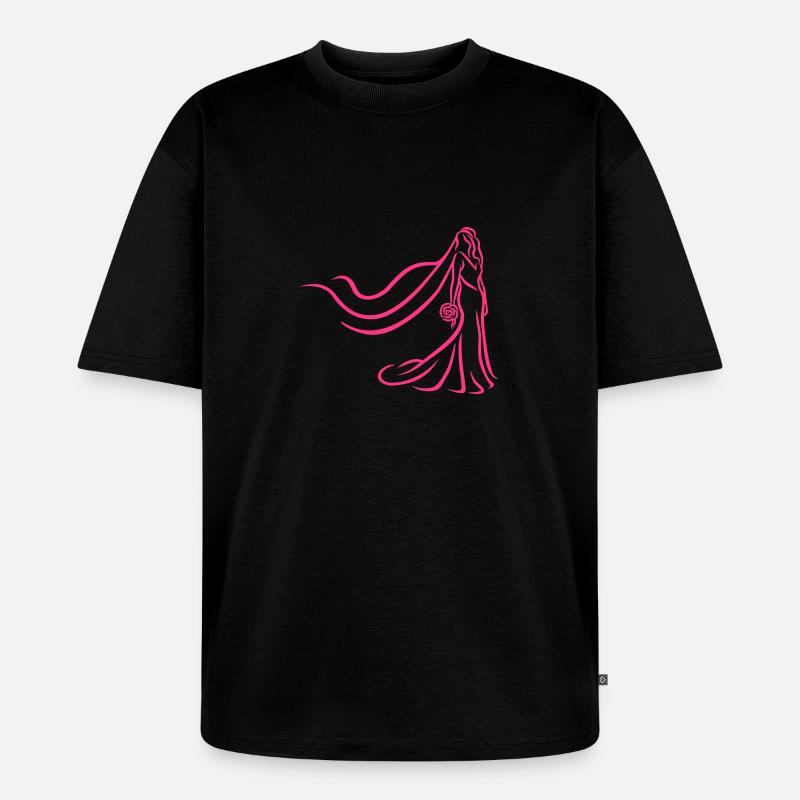 Mariée - T-shirt Premium bio oversize Unisexe - noir