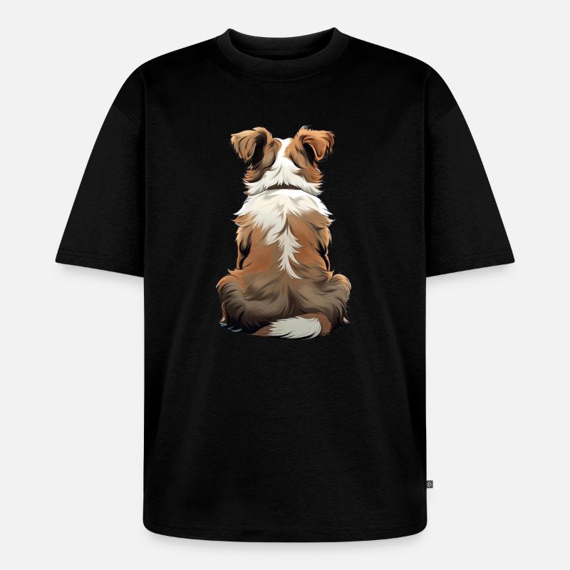 Australischer Schäferhund - Unisex Premium Oversized Bio T-Shirt - Schwarz