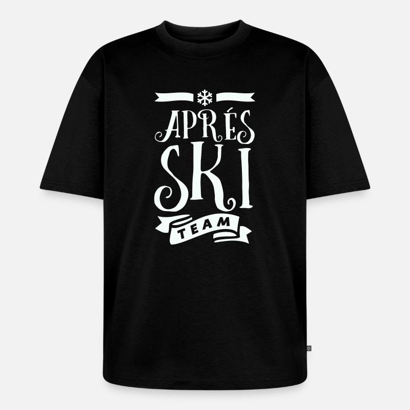 Après Ski Team  - Unisex Premium Oversized Bio T-Shirt - Schwarz