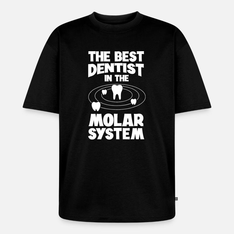 Molar System Dentist Tee - Unisex Premium Oversized Organic T-Shirt - black