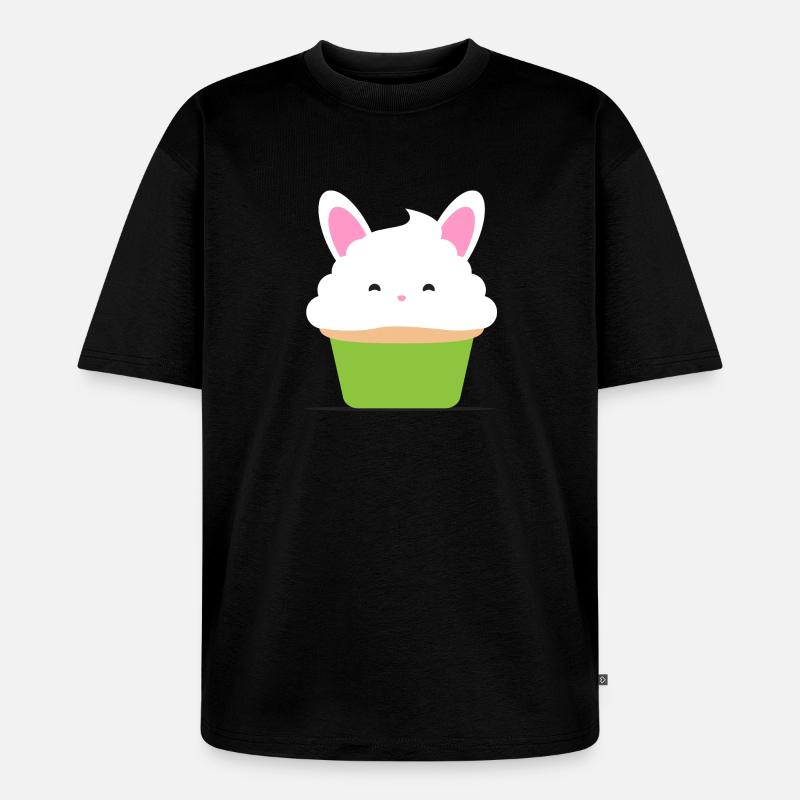 Cupcake, Muffin, Geschenkidee - Unisex Premium Oversized Bio T-Shirt - Schwarz