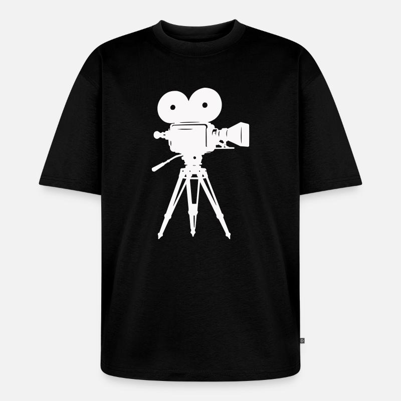Caméra à pellicule Caméra - T-shirt Premium bio oversize Unisexe - noir