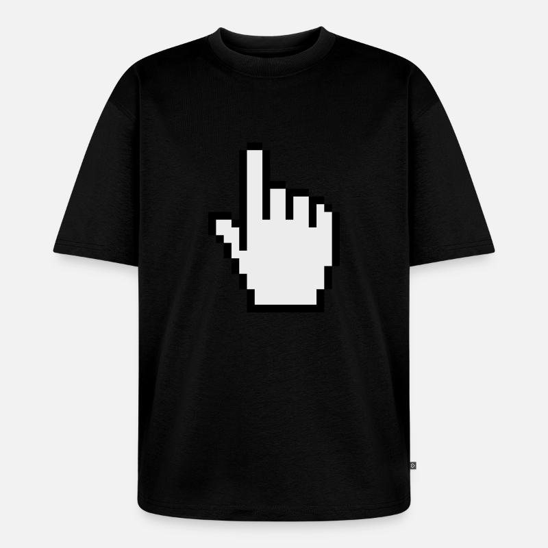 pointer / cursor - Unisex Premium Oversized Bio T-Shirt - Schwarz