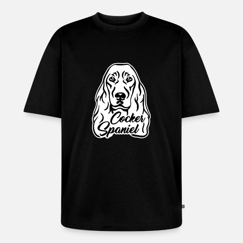 Cocker Spaniel - T-shirt Premium bio oversize Unisexe - noir
