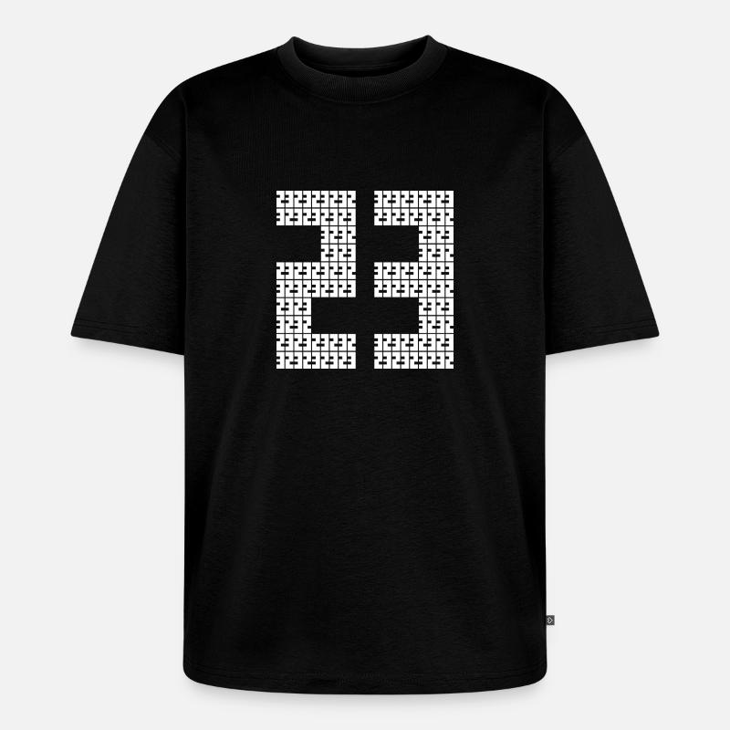 23 Tekno - Unisex Premium Oversized Bio T-Shirt - Schwarz