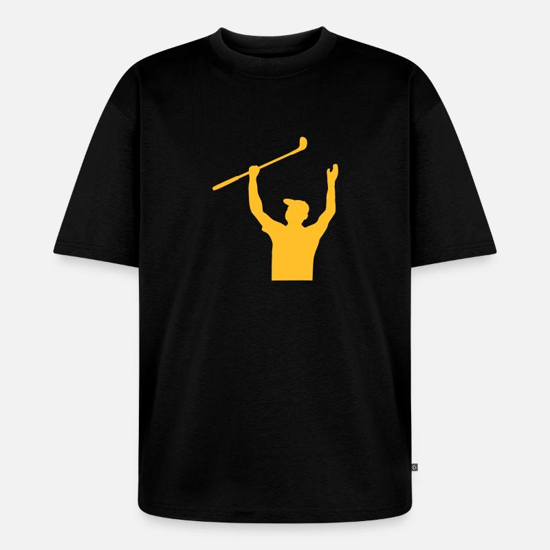 Golf - Unisex Premium Oversized Bio T-Shirt - Schwarz