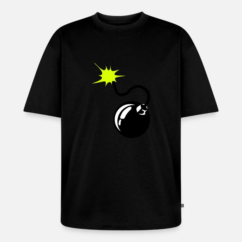 Bombe Bombe Docht 9072 - Unisex Premium Oversized Bio T-Shirt - Schwarz