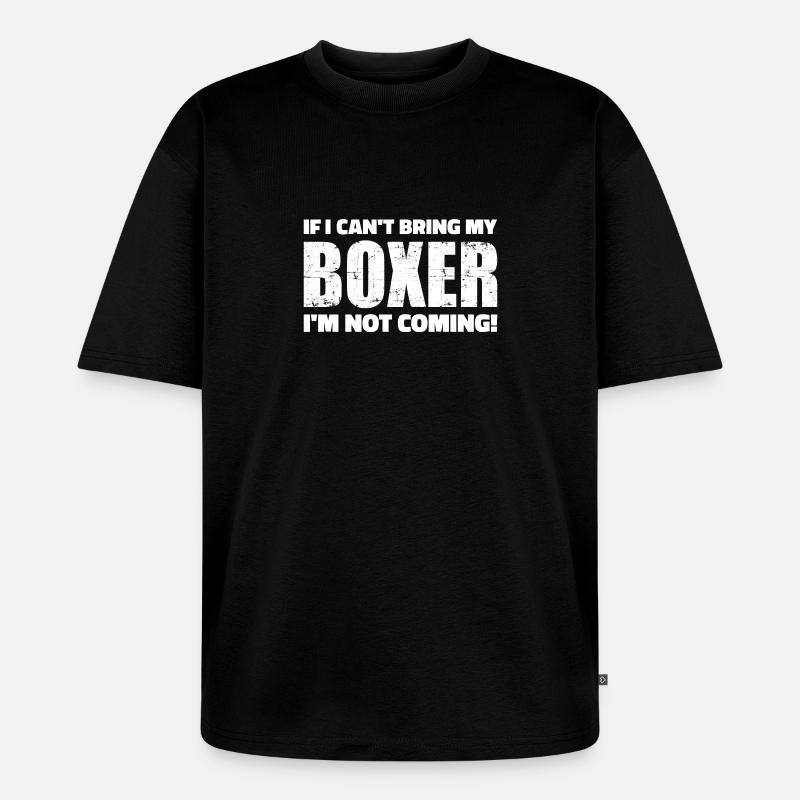 Boxer - Unisex Premium Oversized Bio T-Shirt - Schwarz