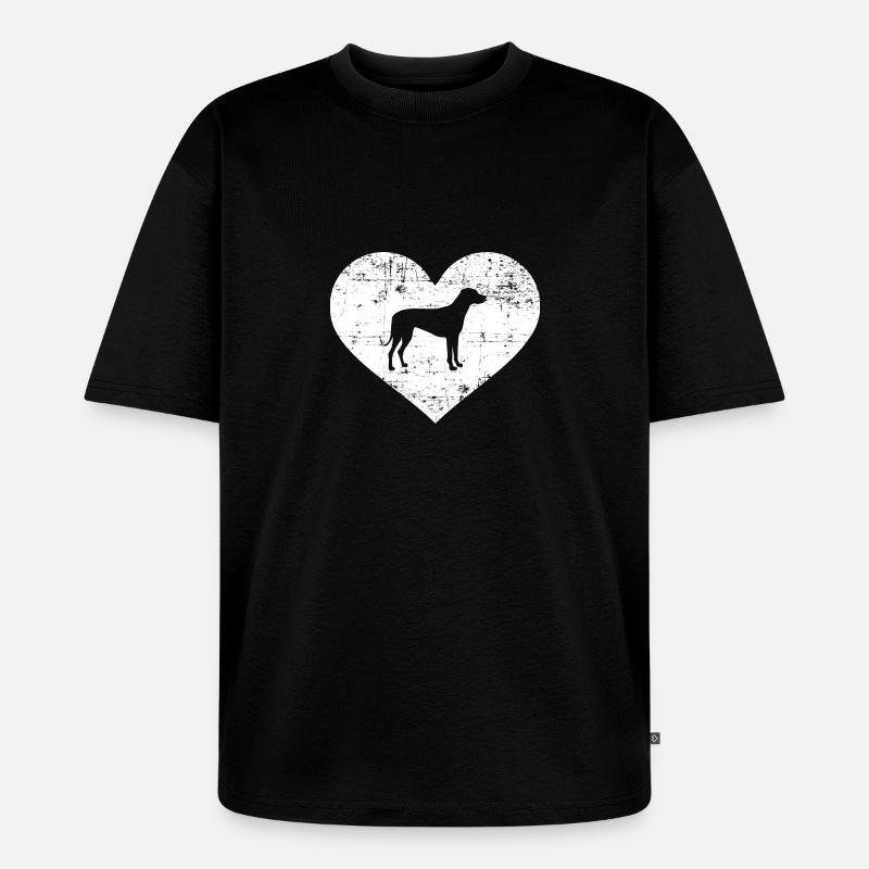 Rhodesian Ridgeback - T-shirt Premium bio oversize Unisexe - noir