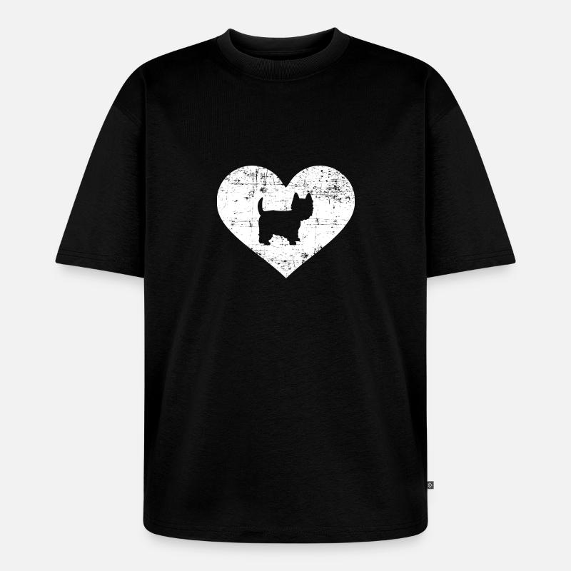 Westie - Unisex Premium Oversized Organic T-Shirt - black