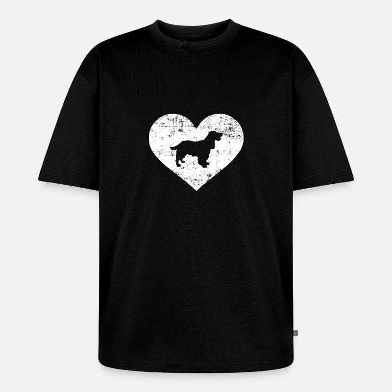 Cocker Spaniel - T-shirt Premium bio oversize Unisexe - noir
