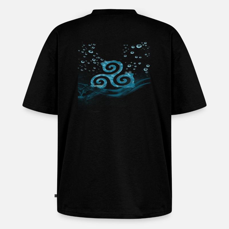 triskell-eau - T-shirt Premium bio oversize Unisexe - noir