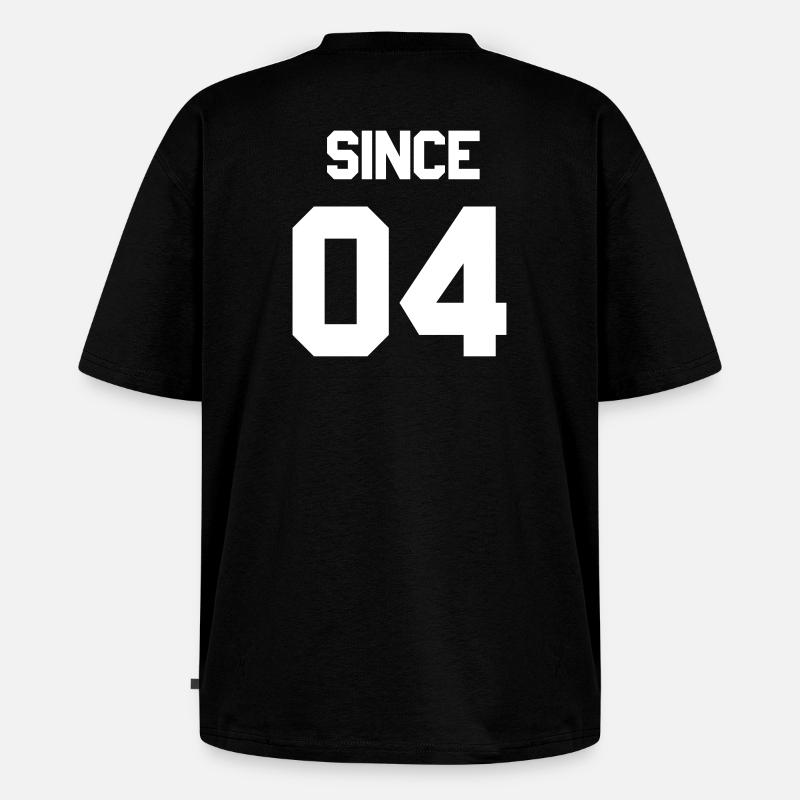 Together since 2004 Paarshirt - Unisex Premium Oversized Bio T-Shirt - Schwarz