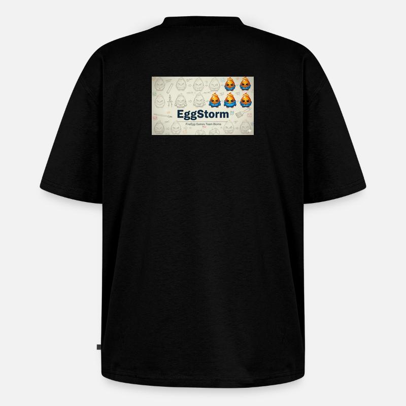 FireEgg Games Team - Unisex Premium Oversized Bio T-Shirt - Schwarz