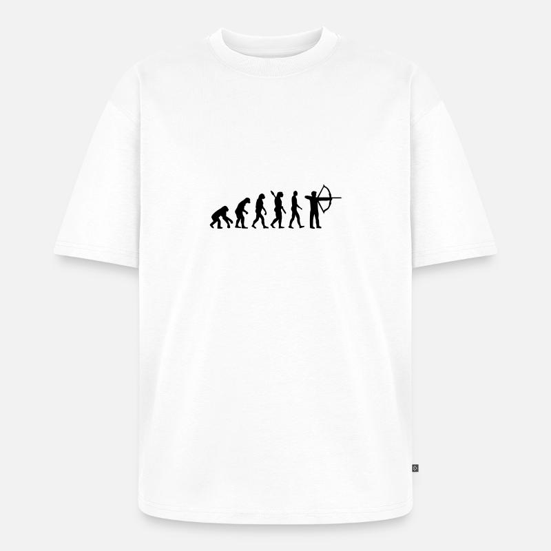 Evolution Archery - Unisex Premium Oversized Organic T-Shirt - white