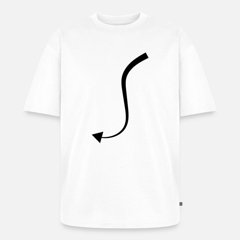 Queue du Diable - T-shirt Premium bio oversize Unisexe - blanc
