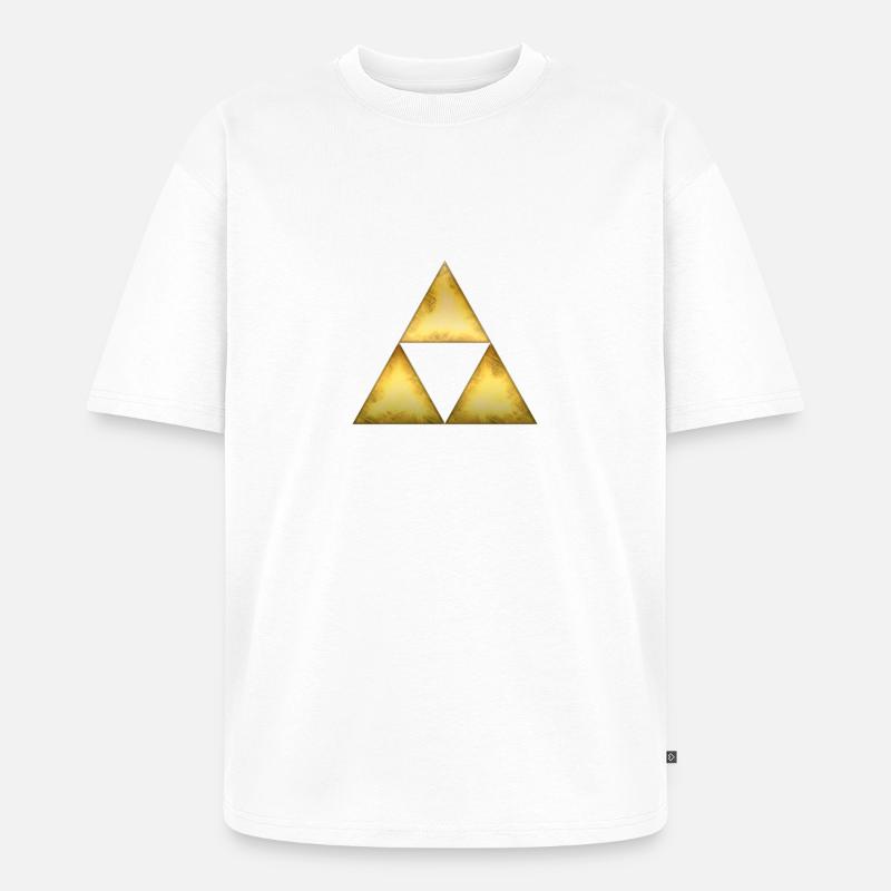 Sierpinski triangle - Unisex Premium Oversized Organic T-Shirt - white
