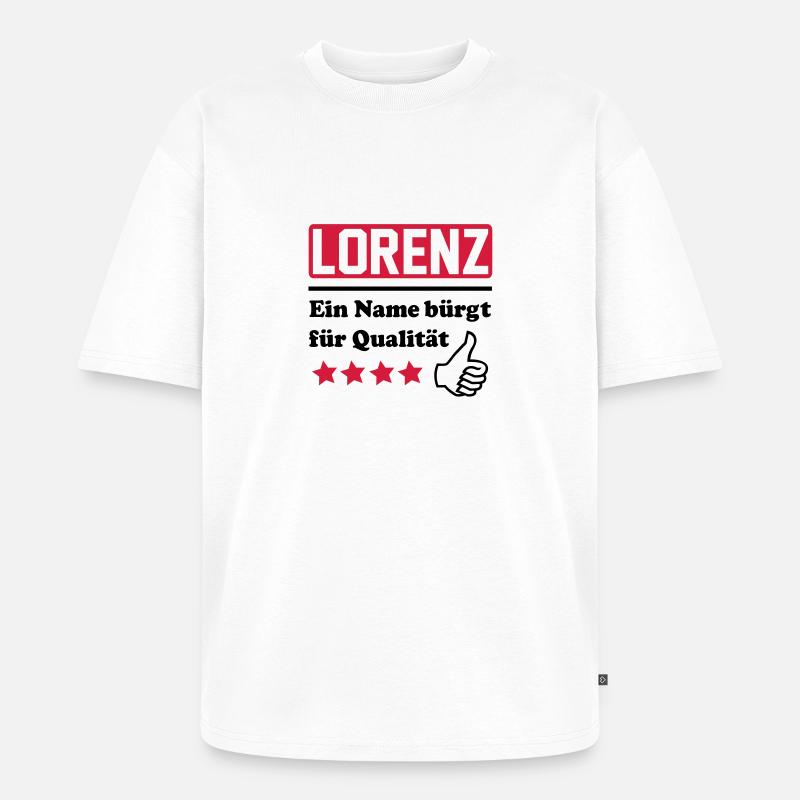 lorenz - T-shirt Premium bio oversize Unisexe - blanc