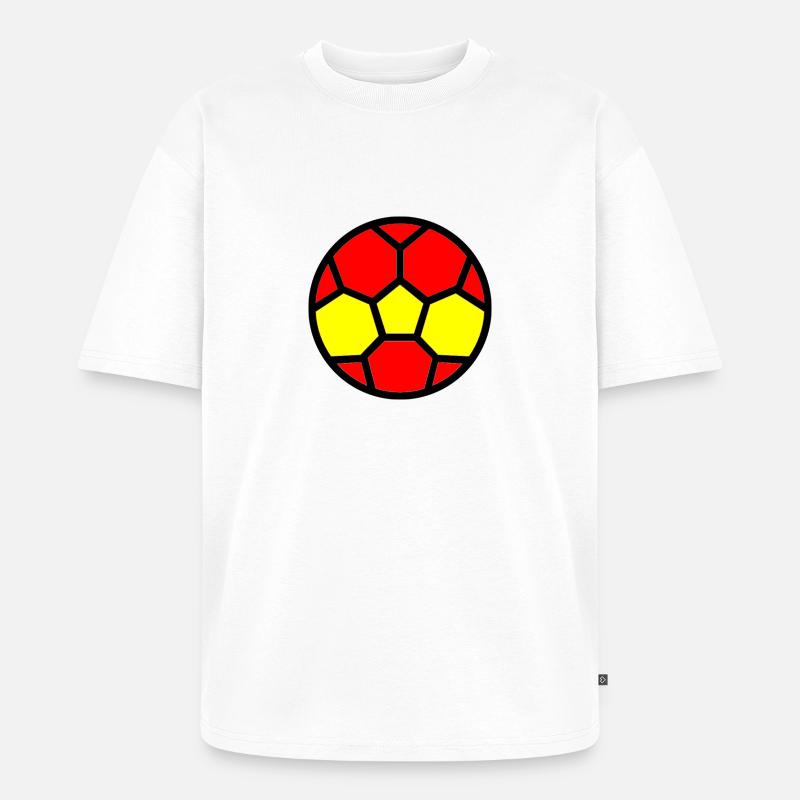 Drapeau Espagne Coupe du monde - T-shirt Premium bio oversize Unisexe - blanc