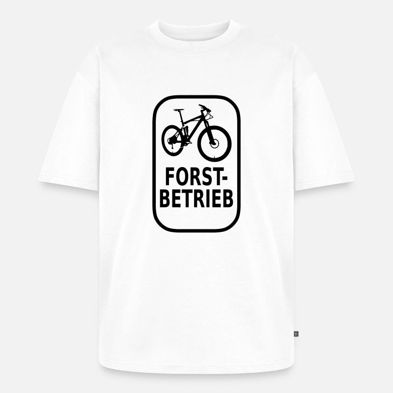 Forstbetrieb - Unisex Premium Oversized Bio T-Shirt - Weiß