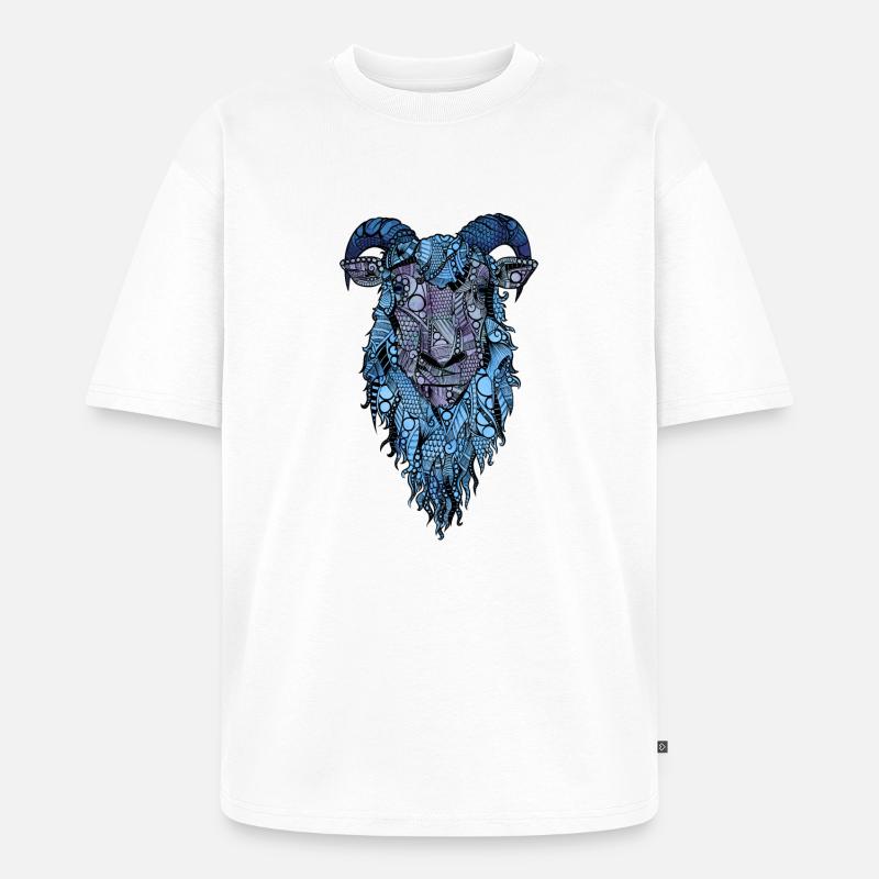Schaf - Unisex Premium Oversized Bio T-Shirt - Weiß